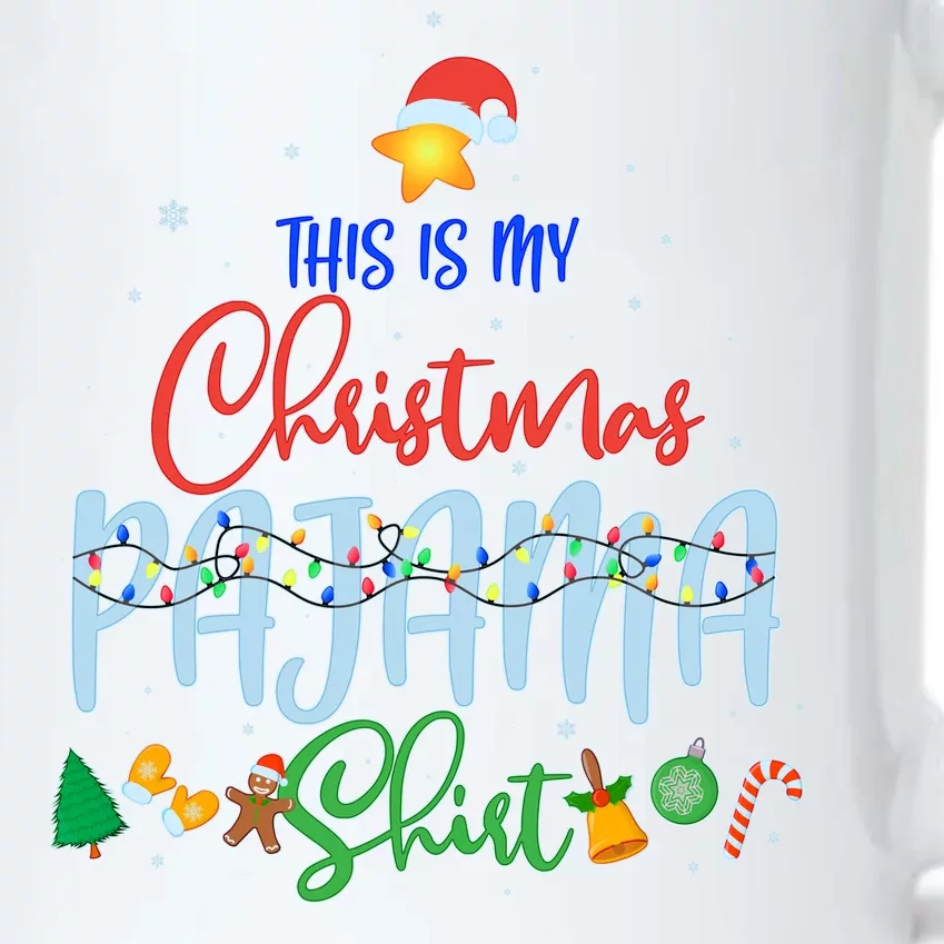 This is My Christmas PJ Shirt Black Color Changing Mug