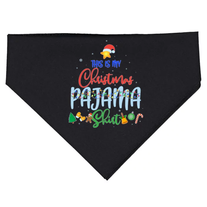 This is My Christmas PJ Shirt USA-Made Doggie Bandana