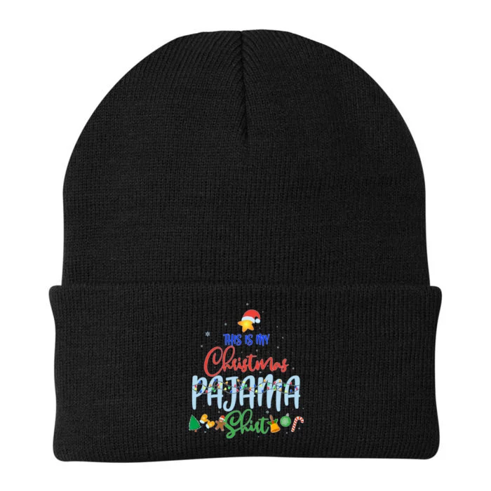 This is My Christmas PJ Shirt Knit Cap Winter Beanie