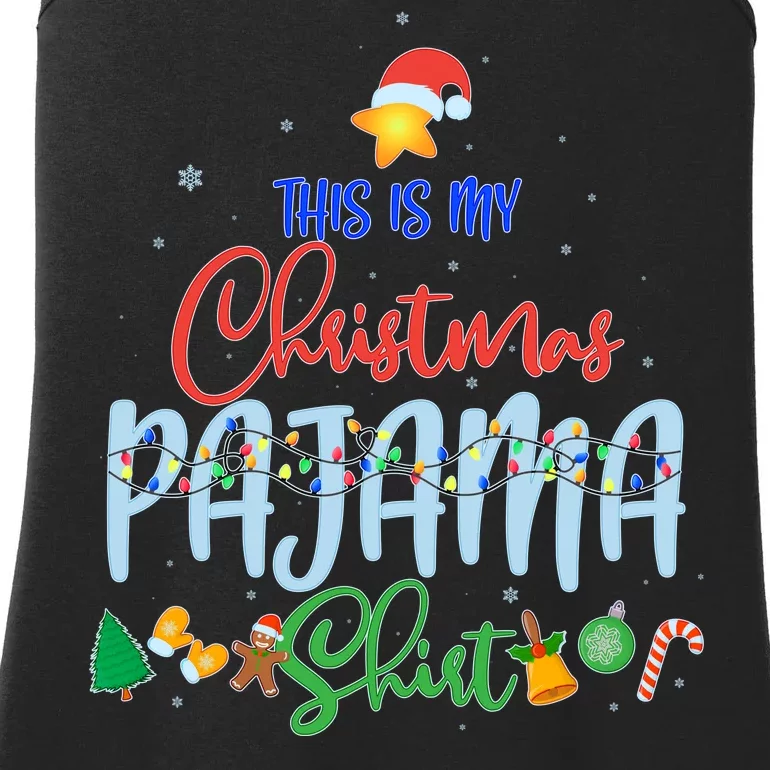 This is My Christmas PJ Shirt Ladies Essential Tank