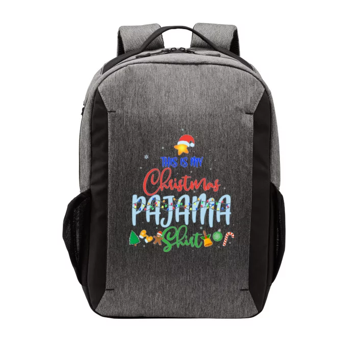 This is My Christmas PJ Shirt Vector Backpack