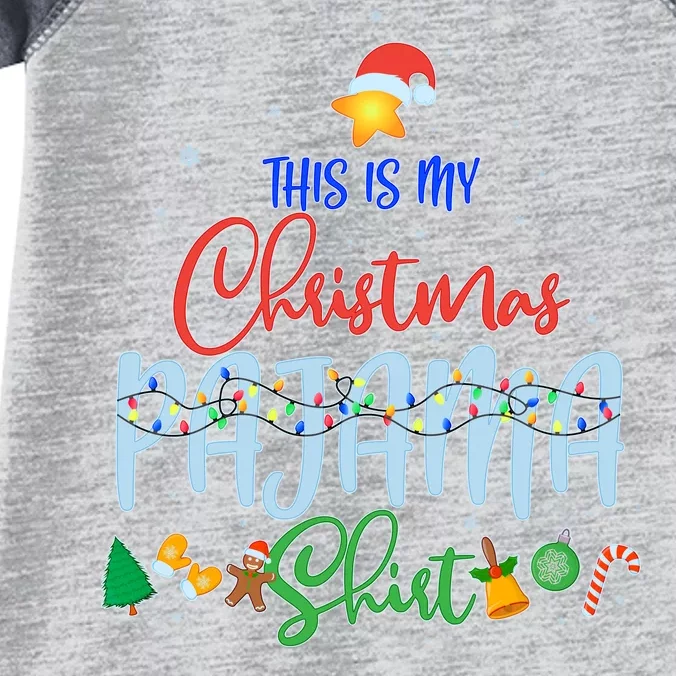 This is My Christmas PJ Shirt Infant Baby Jersey Bodysuit