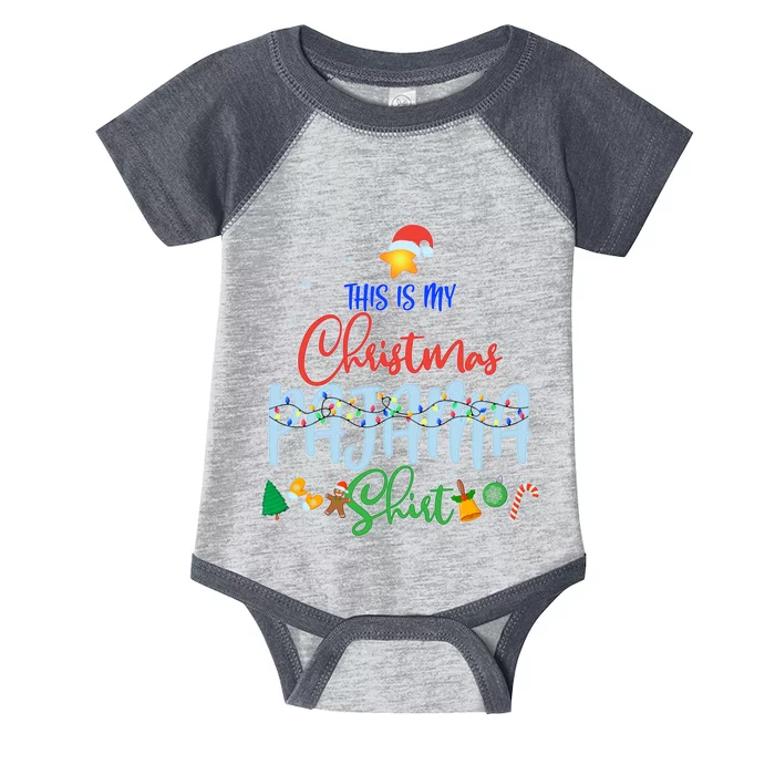 This is My Christmas PJ Shirt Infant Baby Jersey Bodysuit