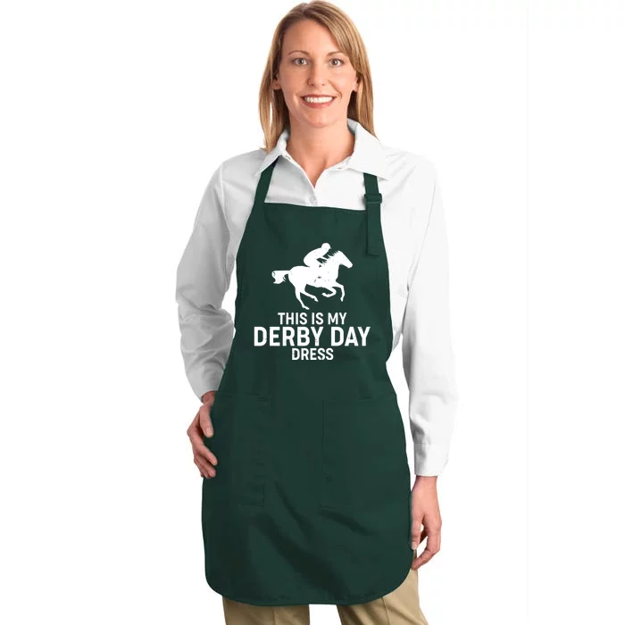 This is My Derby Day Dress Kentucky Derby Horse Racing Full-Length Apron With Pocket