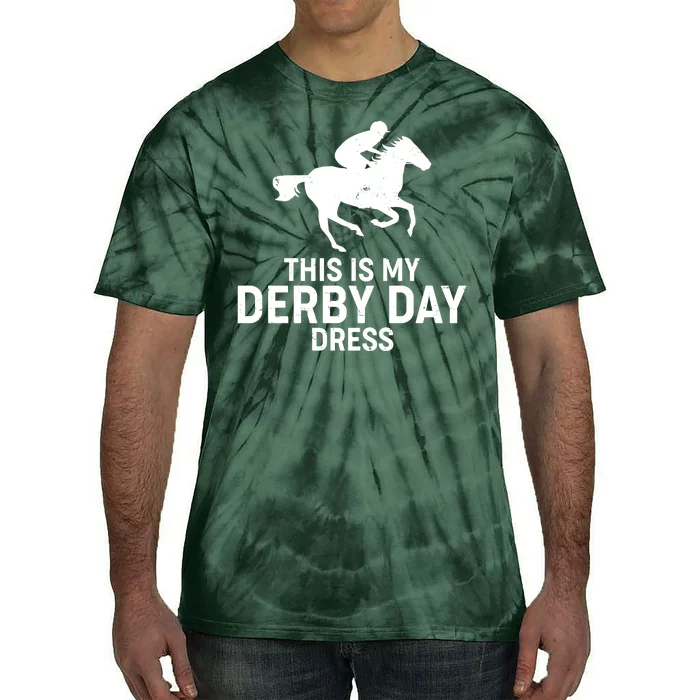 This is My Derby Day Dress Kentucky Derby Horse Racing Tie-Dye T-Shirt