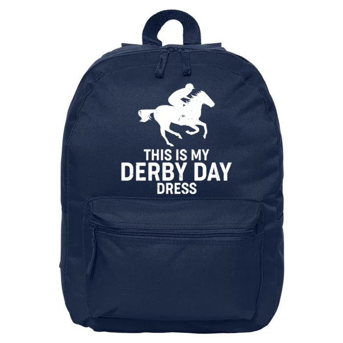 This is My Derby Day Dress Kentucky Derby Horse Racing 16 in Basic Backpack