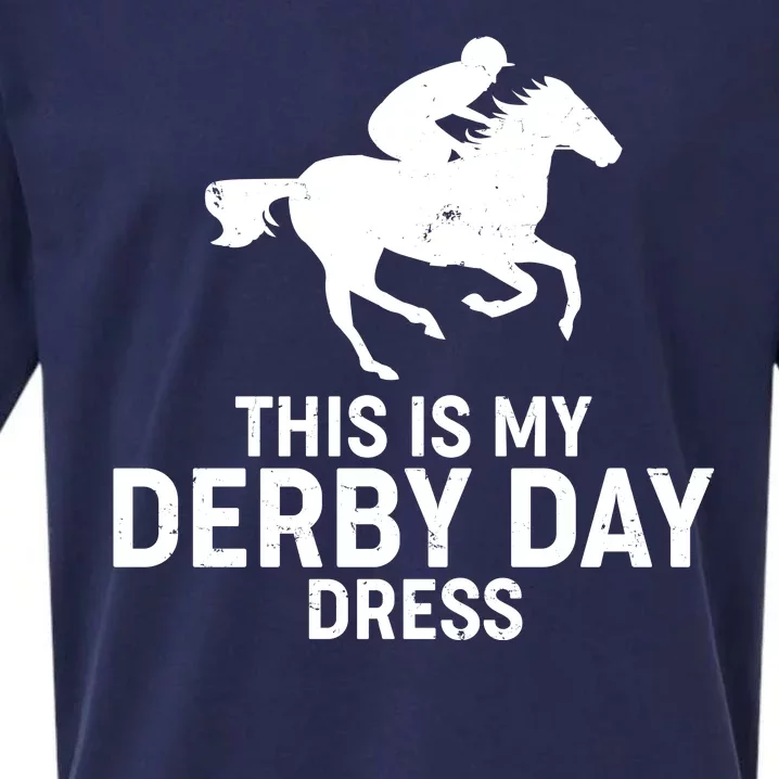 This is My Derby Day Dress Kentucky Derby Horse Racing Sueded Cloud Jersey T-Shirt