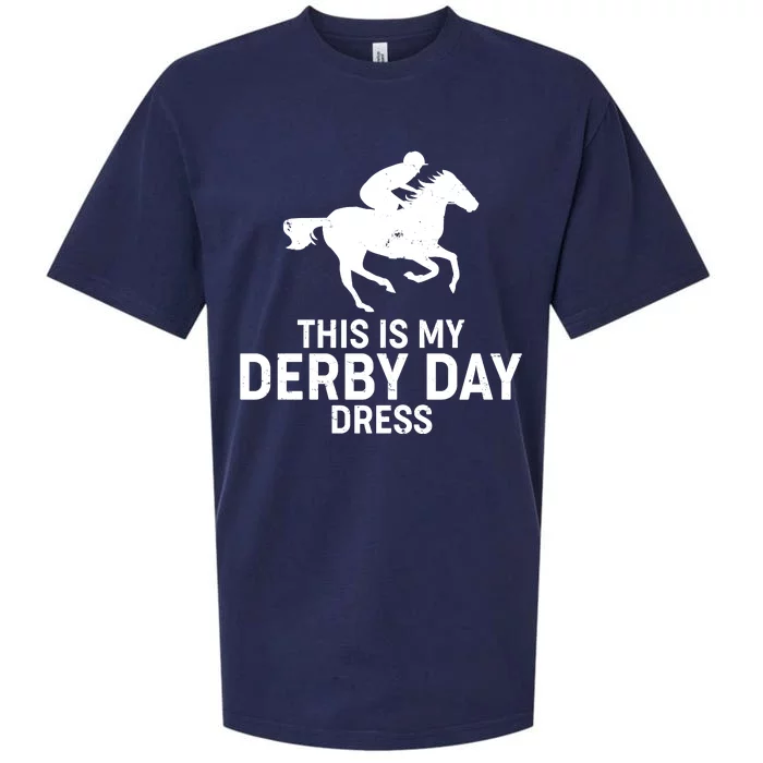 This is My Derby Day Dress Kentucky Derby Horse Racing Sueded Cloud Jersey T-Shirt