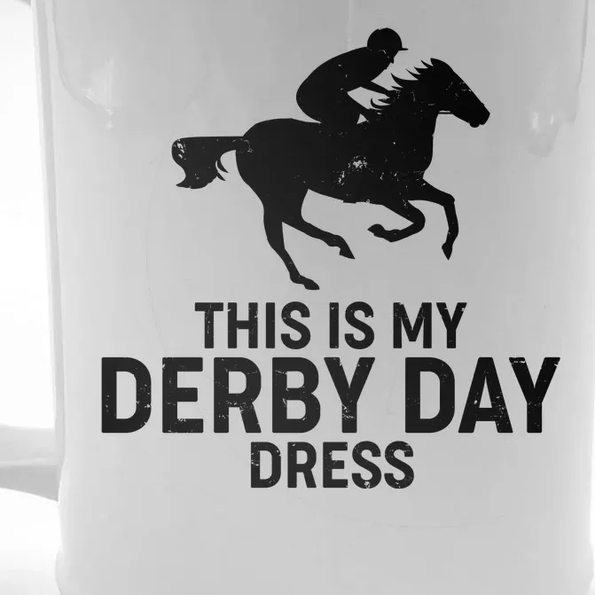 This is My Derby Day Dress Kentucky Derby Horse Racing Front & Back Beer Stein