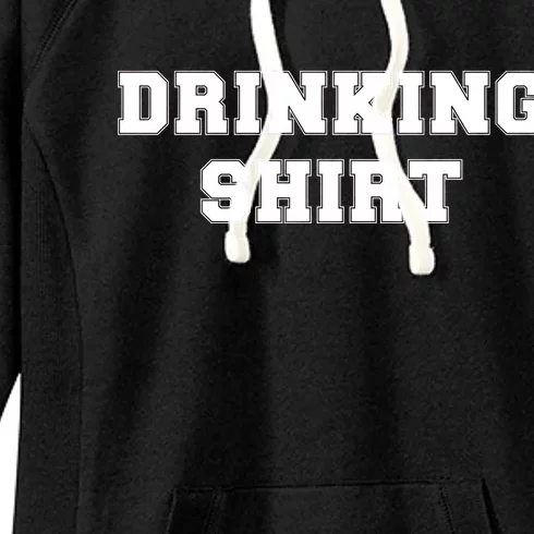 This Is My Drinking Shirt College Text Women's Fleece Hoodie