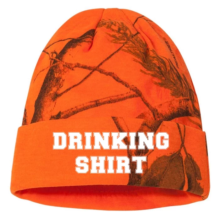 This Is My Drinking Shirt College Text Kati - 12in Camo Beanie