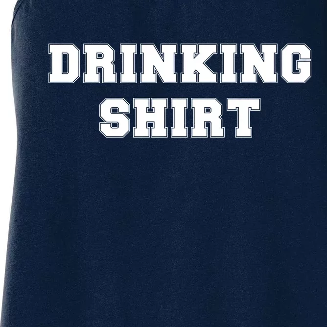 This Is My Drinking Shirt College Text Women's Racerback Tank