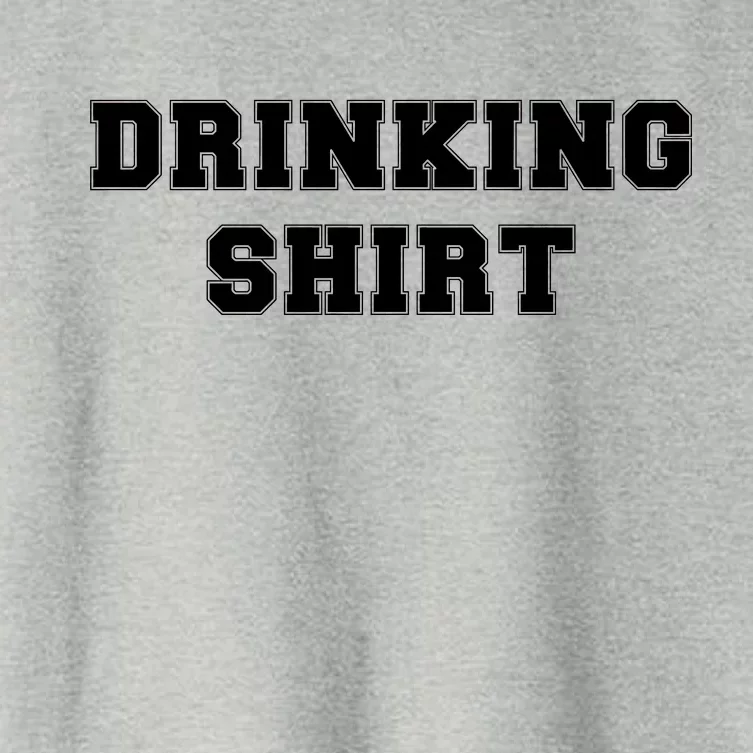 This Is My Drinking Shirt College Text Women's Crop Top Tee