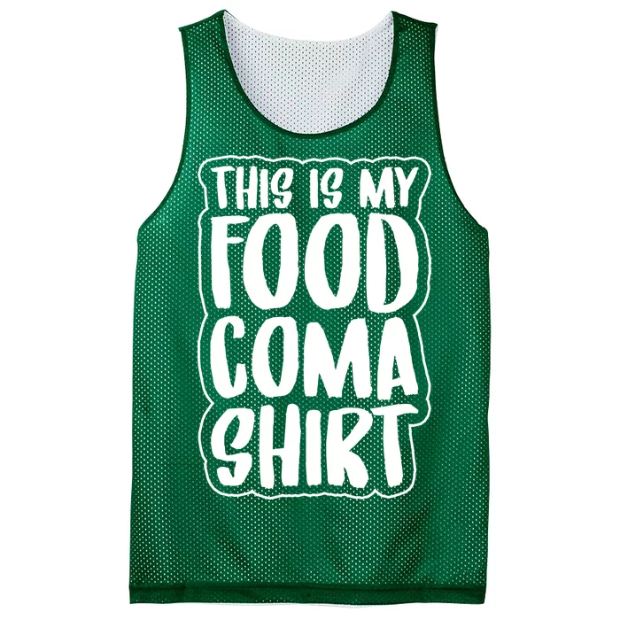 This is My Food Coma Mesh Reversible Basketball Jersey Tank