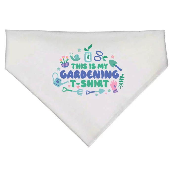 This Is My Gardening Shirt USA-Made Doggie Bandana