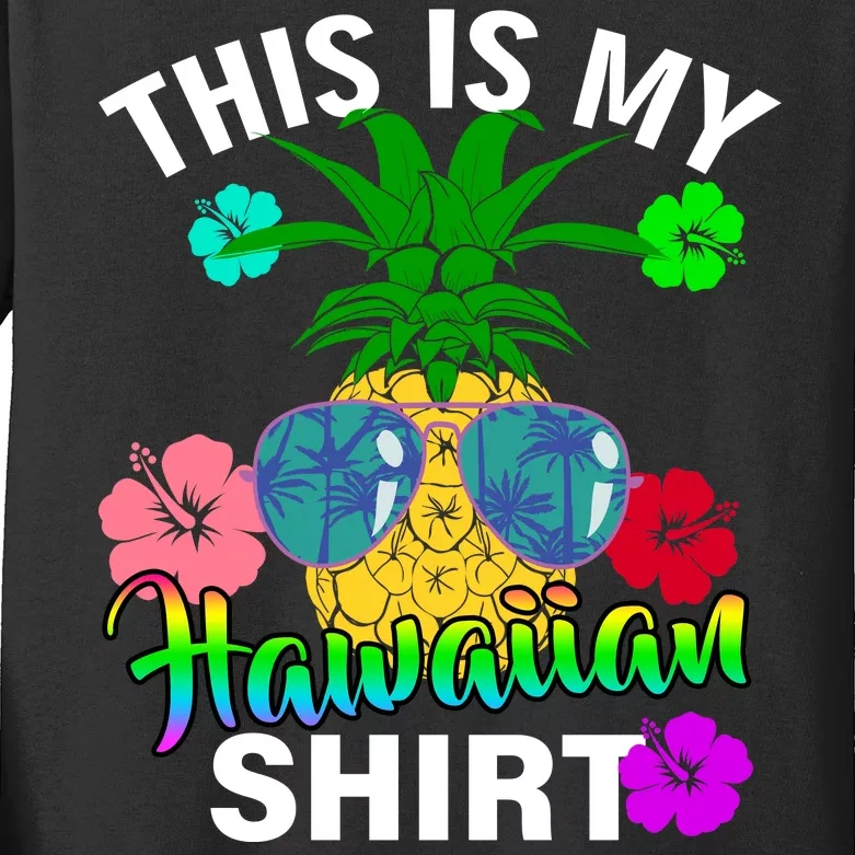 This Is My Hawaiian Kids Long Sleeve Shirt