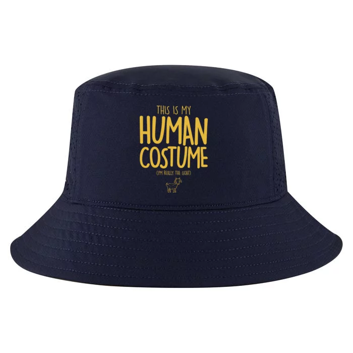 This Is My Human Costume  I'm Really a Goat Cool Comfort Performance Bucket Hat