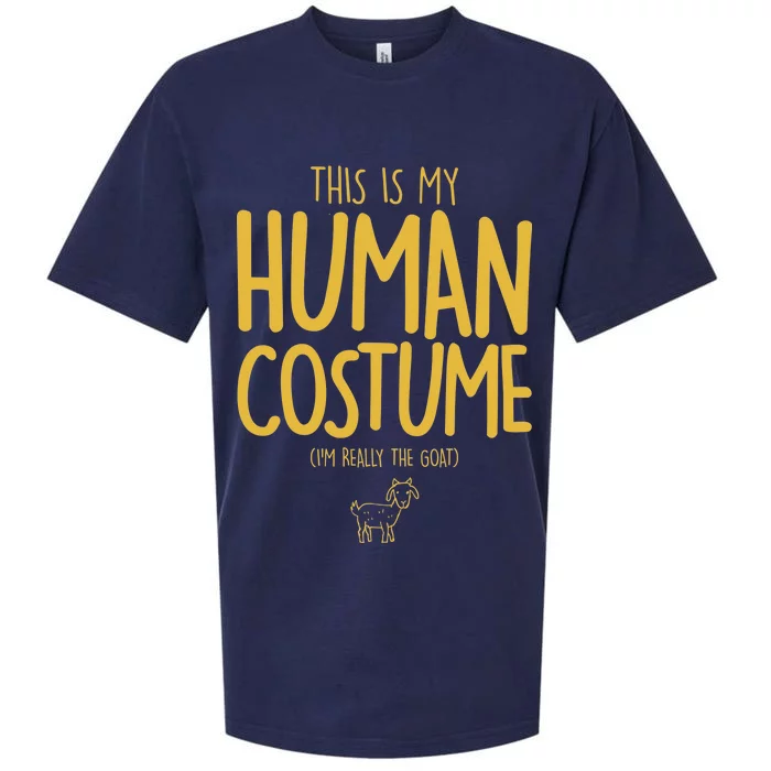 This Is My Human Costume  I'm Really a Goat Sueded Cloud Jersey T-Shirt