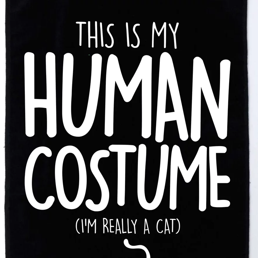 This Is My Human Costume I'm Really a Cat Platinum Collection Golf Towel