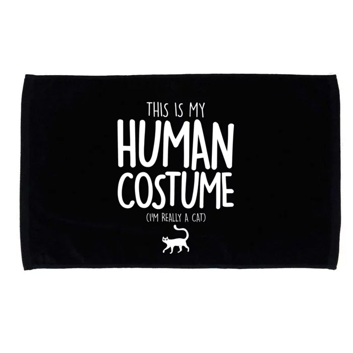 This Is My Human Costume I'm Really a Cat Microfiber Hand Towel