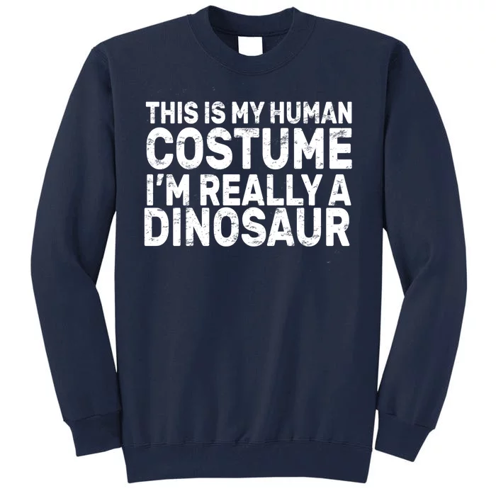 This Is My Human Costume I'm Really a Dinosaur Tall Sweatshirt