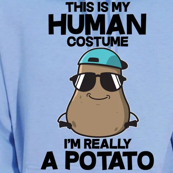 This Is My Human Costume I'm Really A Potato Unisex Surf Hoodie