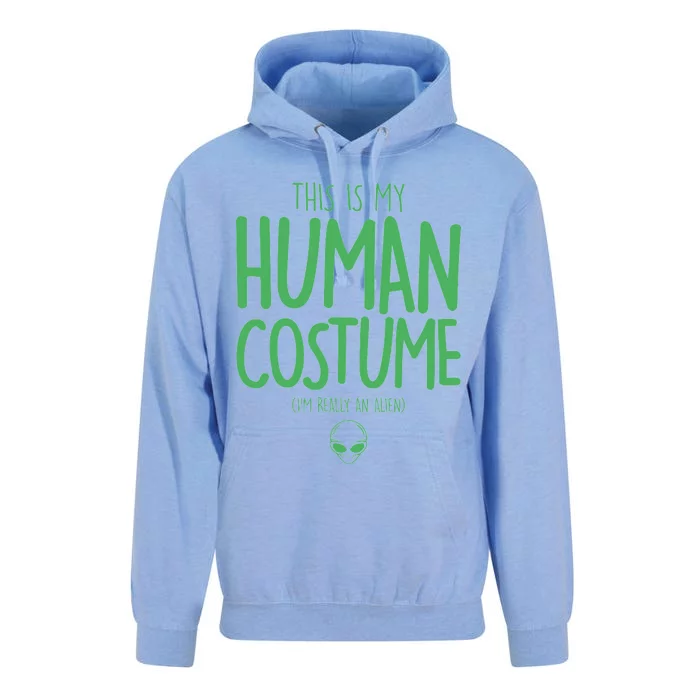 This Is My Human Costume I'm Really An Alien Unisex Surf Hoodie