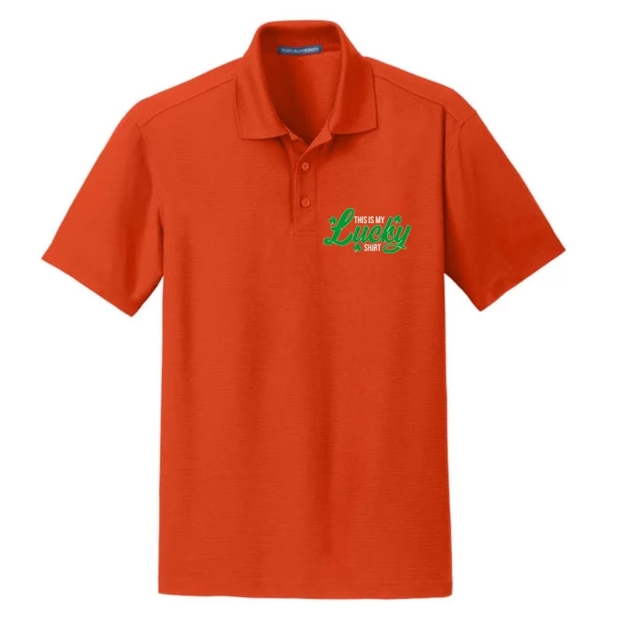 This is my Lucky Shirt St. Patrick's Day Dry Zone Grid Performance Polo