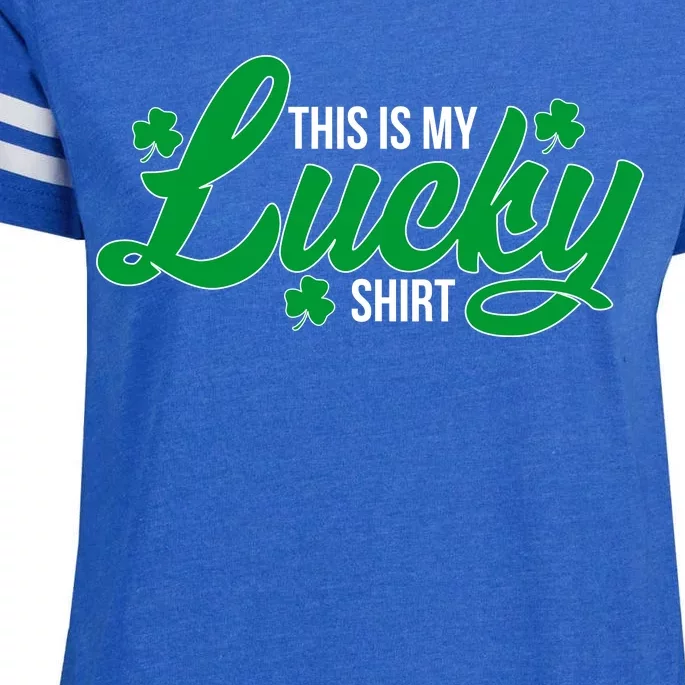 This is my Lucky Shirt St. Patrick's Day Enza Ladies Jersey Football T-Shirt