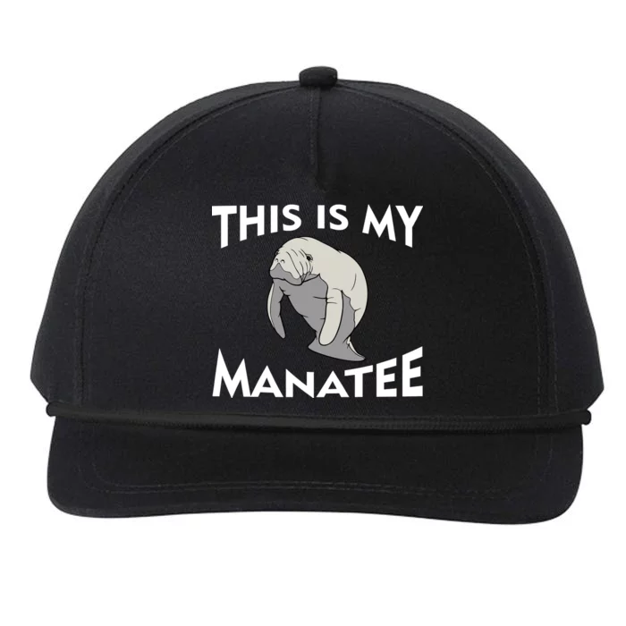 This Is My Manatee Snapback Five-Panel Rope Hat