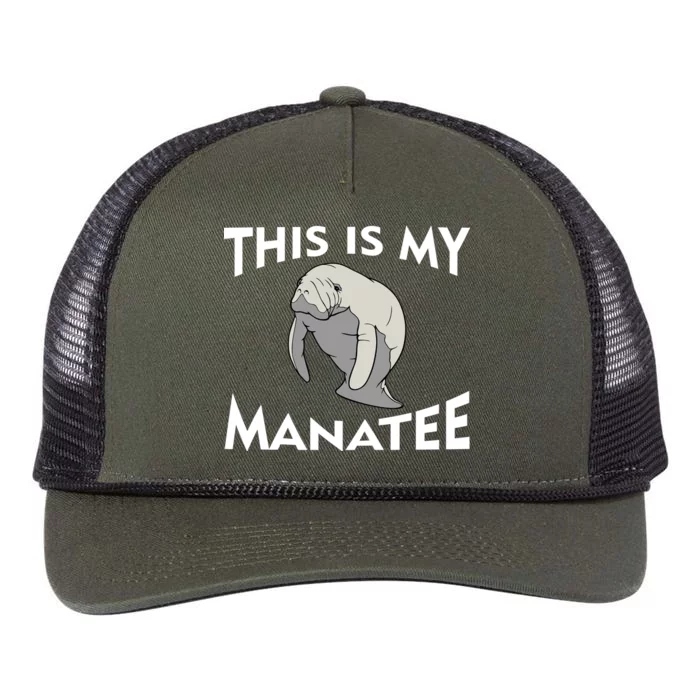 This Is My Manatee Retro Rope Trucker Hat Cap