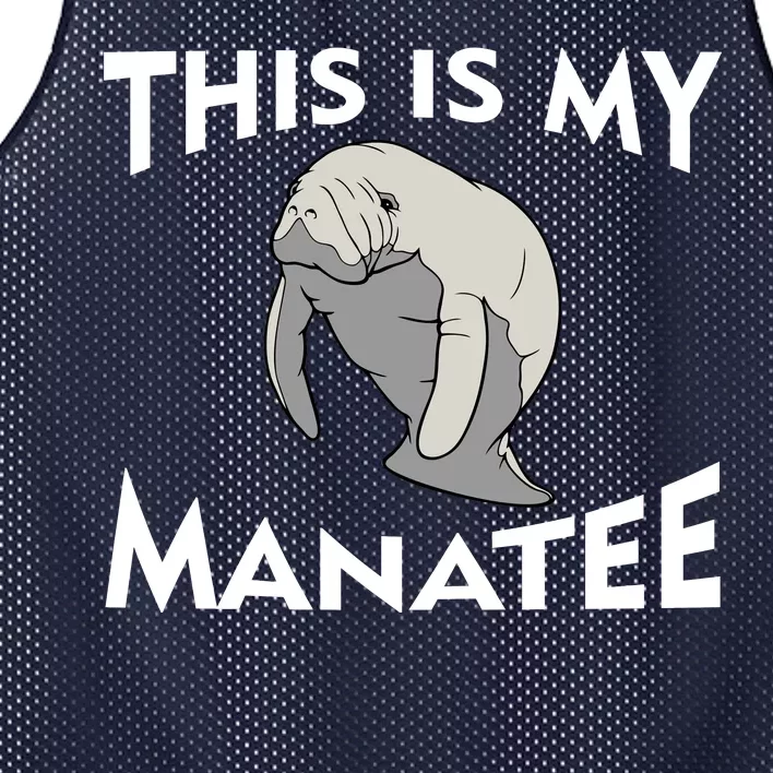 This Is My Manatee Mesh Reversible Basketball Jersey Tank