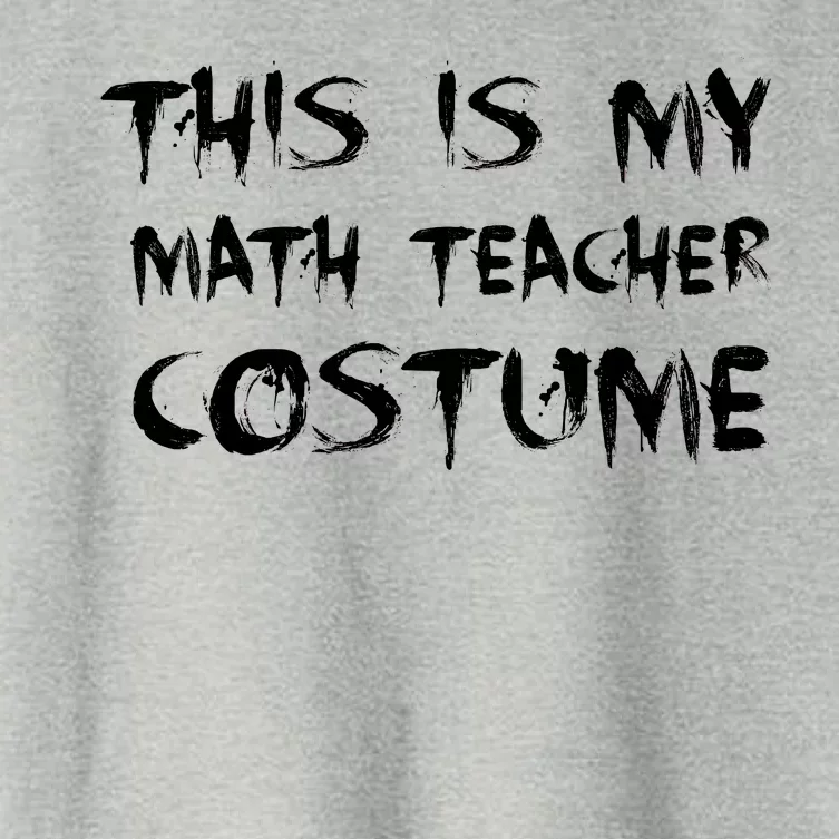 This Is My Math Teachers Costume Women's Crop Top Tee