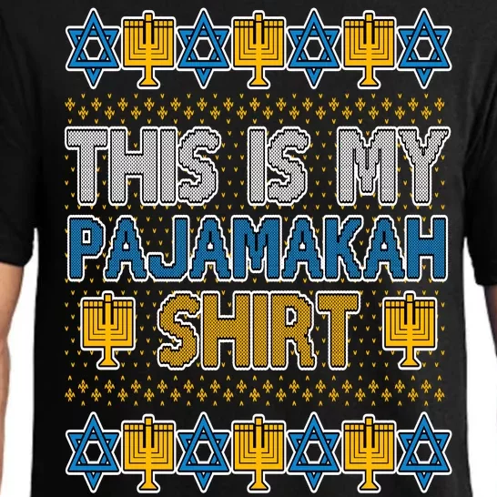 This Is My Pajamakah Shirt Ugly Hanukkah Sweater Pajama Set