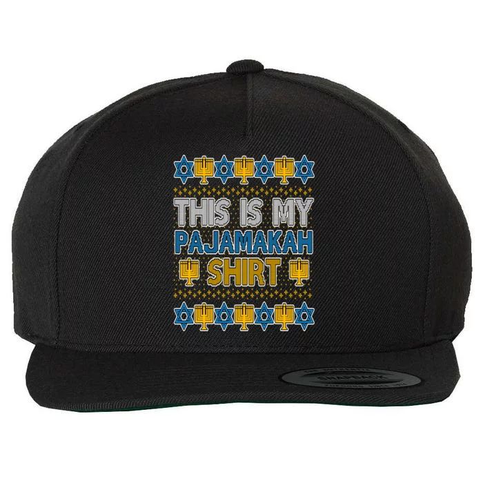 This Is My Pajamakah Shirt Ugly Hanukkah Sweater Wool Snapback Cap