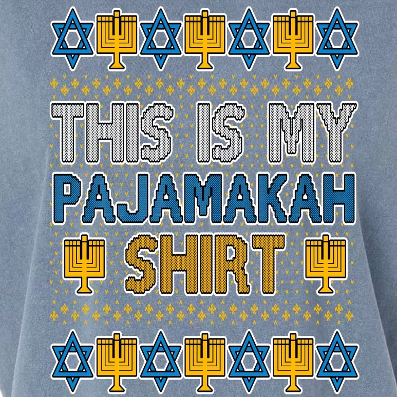 This Is My Pajamakah Shirt Ugly Hanukkah Sweater Garment-Dyed Women's Muscle Tee