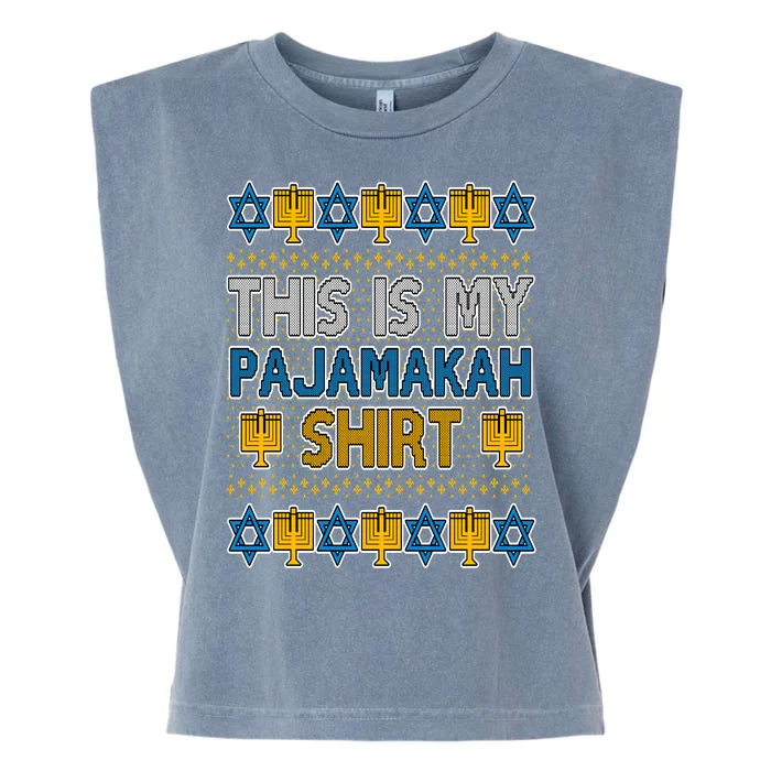 This Is My Pajamakah Shirt Ugly Hanukkah Sweater Garment-Dyed Women's Muscle Tee