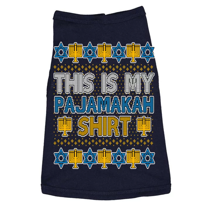 This Is My Pajamakah Shirt Ugly Hanukkah Sweater Doggie Tank