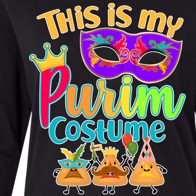 This Is My Purim Costume Womens Cotton Relaxed Long Sleeve T-Shirt