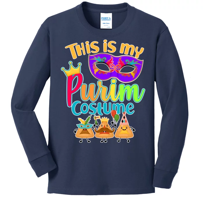 This Is My Purim Costume Kids Long Sleeve Shirt