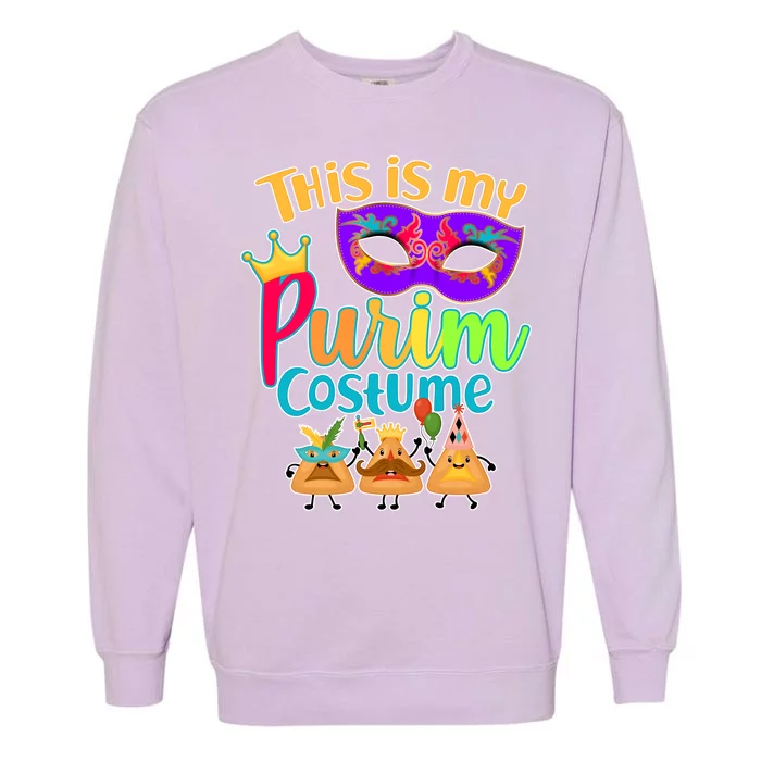 This Is My Purim Costume Garment-Dyed Sweatshirt