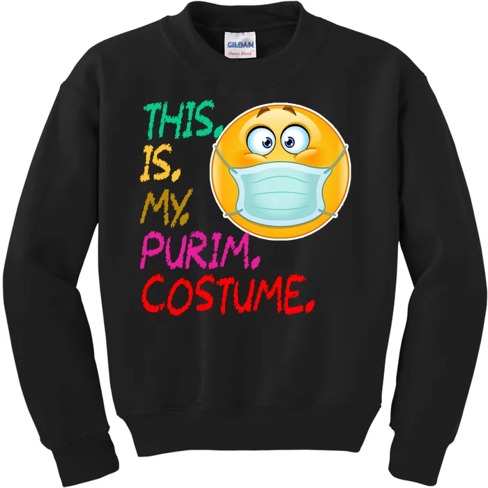 This Is My Purim Costume Quarantine Kids Sweatshirt