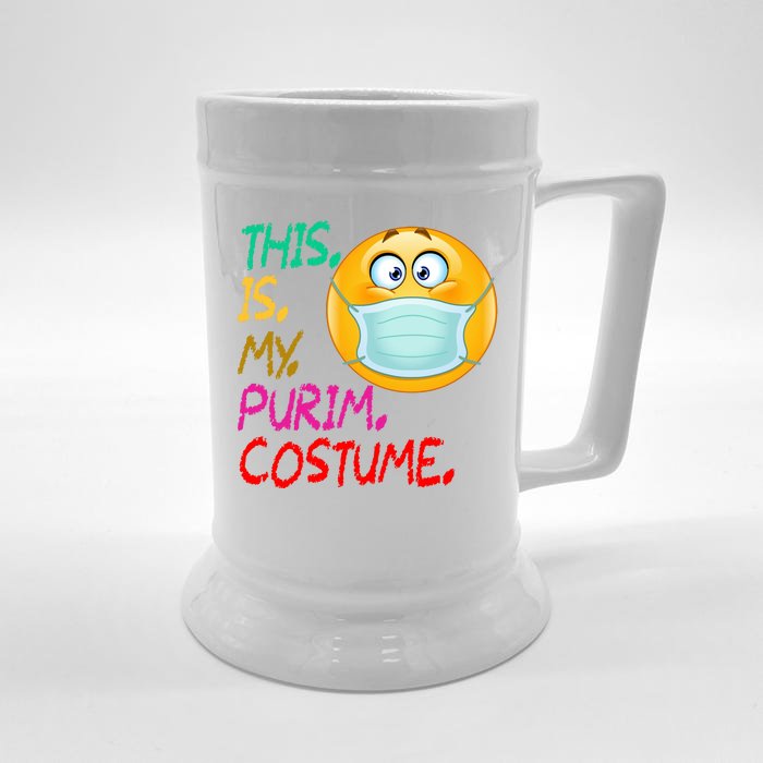 This Is My Purim Costume Quarantine Front & Back Beer Stein