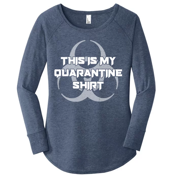 This Is My Quarantine Shirt Social Distancing Women's Perfect Tri Tunic Long Sleeve Shirt