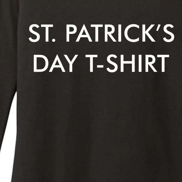 This Is My St. Patrick's Day Shirt Text Logo Womens CVC Long Sleeve Shirt