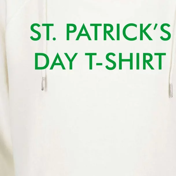 This Is My St. Patrick's Day Shirt Text Logo Womens Funnel Neck Pullover Hood