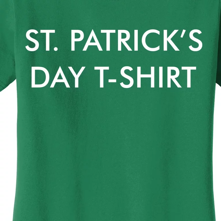 This Is My St. Patrick's Day Shirt Text Logo Women's T-Shirt