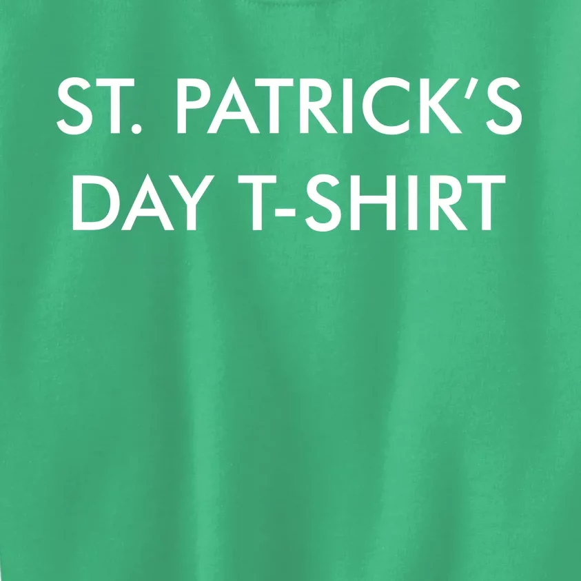 This Is My St. Patrick's Day Shirt Text Logo Kids Sweatshirt