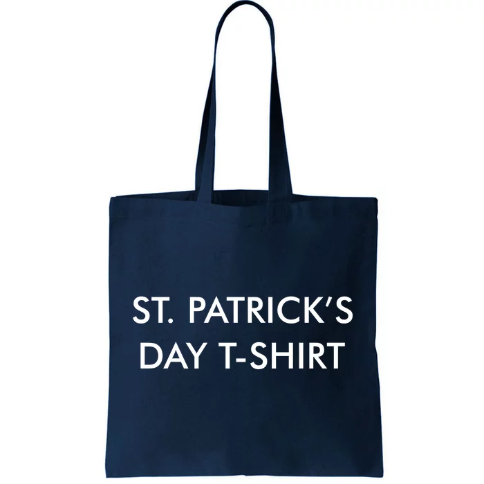 This Is My St. Patrick's Day Shirt Text Logo Tote Bag