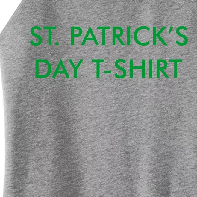 This Is My St. Patrick's Day Shirt Text Logo Women’s Perfect Tri Rocker Tank